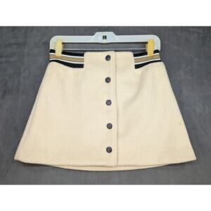 13DE MARZO Vintage Baseball Dress Lamb's Wool Skirt Mini Small